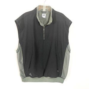 Adidas Men's Sleeveless 1/4 Zip Pullover Athletic Vest Size XXL